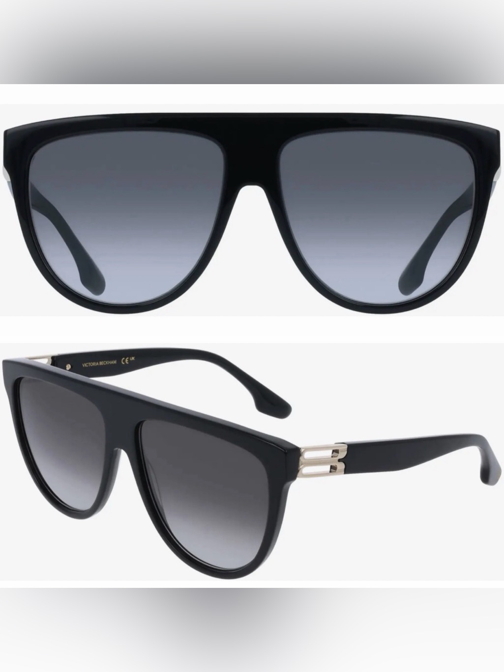 Victoria Beckham Vb680s Sunglasses Black New